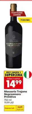 Biedronka Wino czerwone półwytrawne Masseria Trajone Negroamaro Primitivo oferta