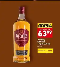 Biedronka Whisky Grant's Triple Wood oferta