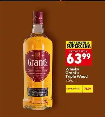 Biedronka Whisky Grant's Triple Wood oferta
