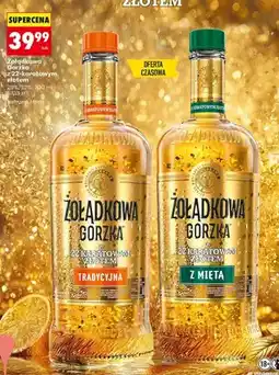 Biedronka Likier Żołądkowa Gorzka Tradycyjna z 22-karatowym złotem oferta