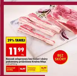 Biedronka Boczek wieprzowy bez kości i skóry pakowany próżniowo Kraina Mięs oferta