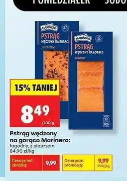 Biedronka Pstrąg wędzony na gorąco z pieprzem Marinero oferta