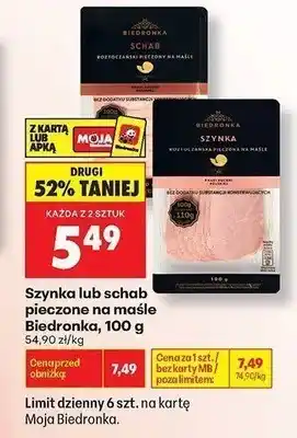 Biedronka Schab pieczony na maśle Biedronka oferta