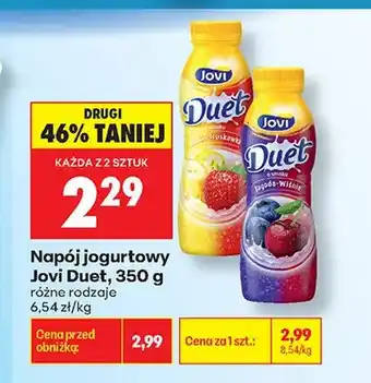 Biedronka Napój jogurtowy Jovi Duet truskawka-kiwi oferta