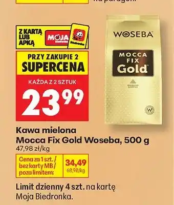 Biedronka Kawa mielona Woseba Mocca Fix Gold oferta