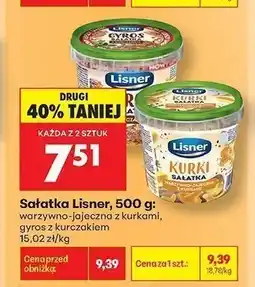 Biedronka Sałatka gyros z kurczakiem Lisner oferta