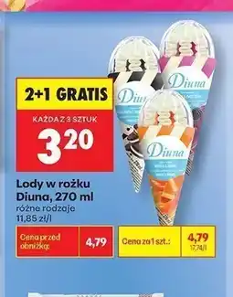 Biedronka Lody w rożku Diuna wanilia & karmel oferta