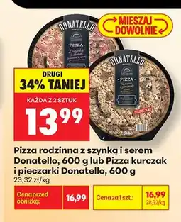 Biedronka Pizza rodzinna z szynką i serem Donatello oferta