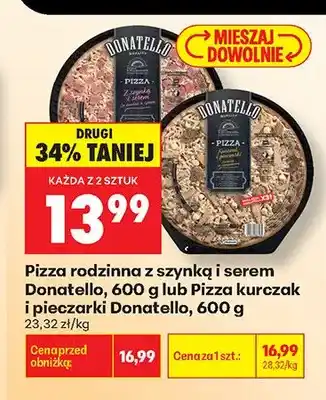 Biedronka Pizza rodzinna z szynką i serem Donatello oferta
