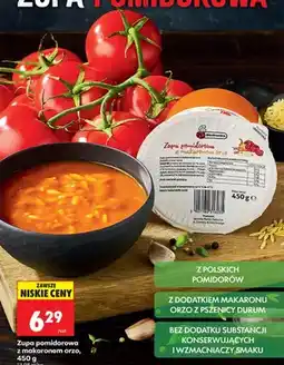 Biedronka Zupa pomidorowa z makaronem orzo oferta
