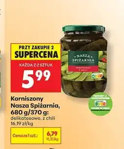 Biedronka Korniszony Nasza Spiżarnia z chili oferta