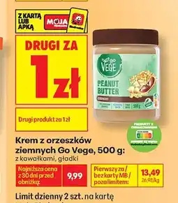 Biedronka Krem z orzeszków ziemnych Go Vege gładki oferta