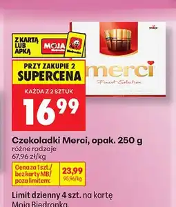 Biedronka Czekoladki Merci Finest Selection oferta