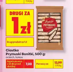 Biedronka Ciastka Prymuski Bonitki orzech oferta