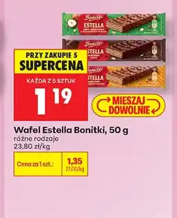 Biedronka Wafel Estella smak orzechowy Bonitki oferta