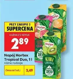 Biedronka Napój Hortex Tropical Duo czerwona gujawa oferta