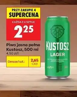 Biedronka Piwo Kustosz Lager oferta