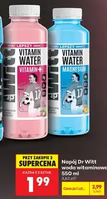 Biedronka Napój Dr Witt woda witaminowa Vitamin+ oferta