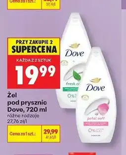 Biedronka Żel pod prysznic Dove Fresh oferta