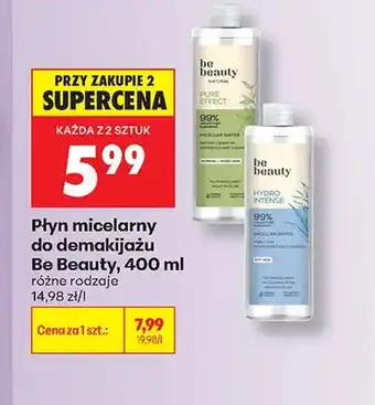 Biedronka Płyn micelarny do demakijażu Be Beauty Hydro Intense oferta