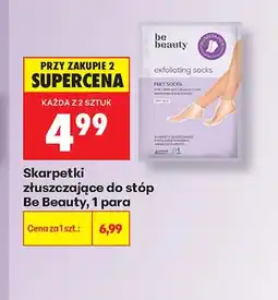 Biedronka Skarpetki złuszczające do stóp Be Beauty oferta