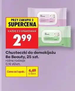 Biedronka Chusteczki do demakijażu Be Beauty Sensitive oferta