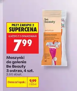 Biedronka Maszynki do golenia Be Beauty 3 ostrza 4-pak oferta