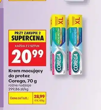 Biedronka Krem mocujący do protez Corega Delikatnie Miętowy oferta