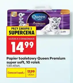 Biedronka Papier toaletowy Queen Premium super soft 10-pak oferta
