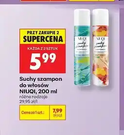 Biedronka Suchy szampon do włosów Niuqi Original Freshness oferta