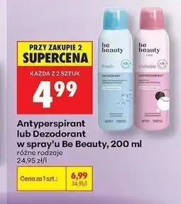 Biedronka Antyperspirant w sprayu Be Beauty Fresh oferta