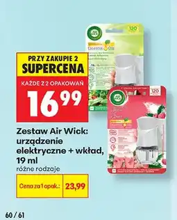 Biedronka Zestaw Air Wick urządzenie elektryczne + wkład oferta