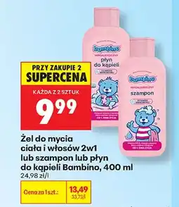 Biedronka Żel do mycia ciała i włosów 2w1 Bambino oferta