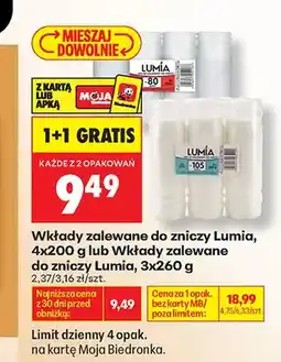 Biedronka Wkłady zalewane do zniczy Lumia 3-pak oferta