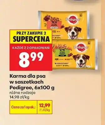 Biedronka Karma dla psa w saszetkach Pedigree 6-pak oferta