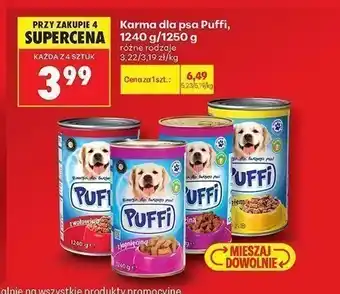 Biedronka Karma dla psa Puffi z wołowiną oferta