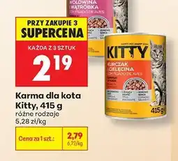 Biedronka Karma dla kota Kitty wołowina i wątróbka oferta