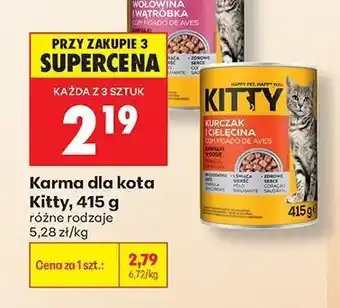 Biedronka Karma dla kota Kitty wołowina i wątróbka oferta