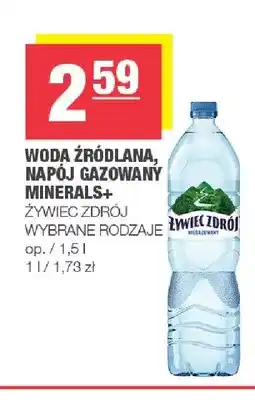 Spar Napój gazowany Minerals+ Żywiec Zdrój oferta