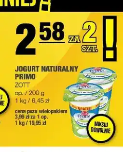 Spar Jogurt naturalny Primo Zott oferta