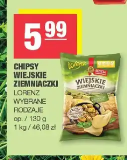 Spar Chipsy Wiejskie Ziemniaczki Lorenz oferta