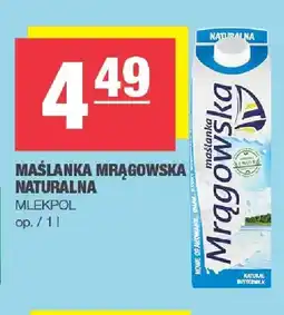 Spar Maślanka Mrągowska naturalna Mlekpol oferta