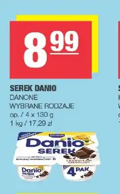 Spar Serek homogenizowany Danio z kawałkami czekolady Danone oferta