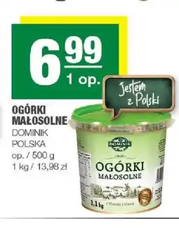 Spar Ogórki małosolne Dominik polskie oferta
