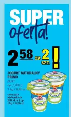Spar Jogurt naturalny Primo Zott 2-pak oferta