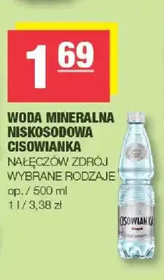 Spar Woda mineralna niskosodowa Cisowianka oferta
