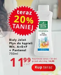Poczta Polska Płyn do kąpieli Biały Jeleń Codzienna Pielęgnacja Wit. A+E+F + Pantenol oferta