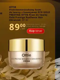 Poczta Polska Przeciwzmarszczkowy krem do twarzy z koenzymem Q10 Ottie Gold Prestige Resilience Skin Advanced oferta