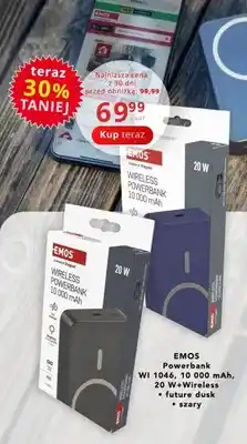 Poczta Polska Powerbank EMOS WI 1046 10 000mAh 20W Wireless szary oferta