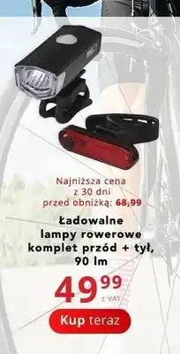 Poczta Polska Lampki rowerowe ładowalne komplet przód + tył oferta